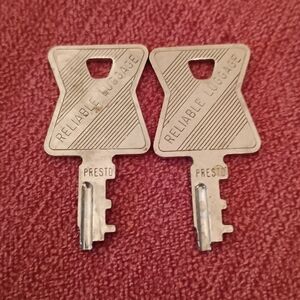 Vintage Set of Presto Train Luggage case keys